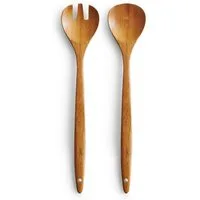Zeller Present Küchenorganizer-Set Salatbesteck-Set, 2-tlg., Bambus