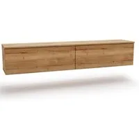 KOBI S.C. TV-Schrank TV-Lowboard NICOLE 160 cm Eiche Craft grifflos hängend oder stehend fü
