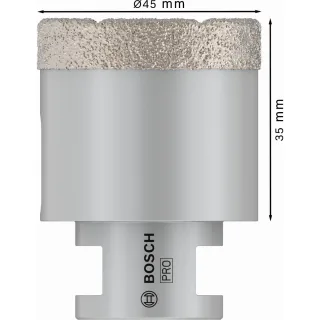 Bosch PRO Diamanttrockenbohrer Dry Speed Best for Ceramic, 45 x 35 mm - 2608587124