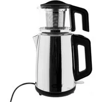 Mulex Wasser-/Teekocher Tee Express 2-in-1 Teekocher & Wasserkocher aus Edelstahl - 1,2L + 2L