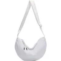 ITALYSHOP24 Schultertasche Damen Tasche MOON Bodybag Brusttasche CrossBody UNISEX Nylon, HERREN Hobo Bag Runde Umhängetasche Hüfttasche Crossover Reise modern
