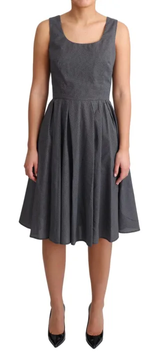 Dolce Gabbana Aline Kleid aus bedruckter Baumwolle