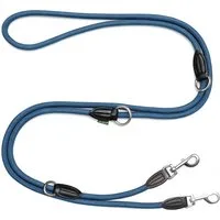 Leisegrün Hundeleine Hundeleine für große Hunde, Hundeleine 3m verstellbar - Blau, Nylon