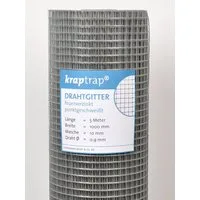 Kraptrap® Voliere Volierendraht Drahtgitter I Käfigdraht Schweißgitter I 10x10mm I 0,9mm stark Drahtzaun Maschendraht