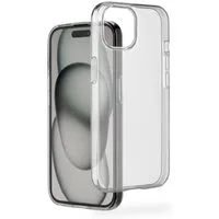Hama Handyhülle Handyhülle „Always Clear“ für iPhone 15 (kratzfest, ohne Vergilben), Anti-Rutsch-Oberfläche und bezogene Seitentasten