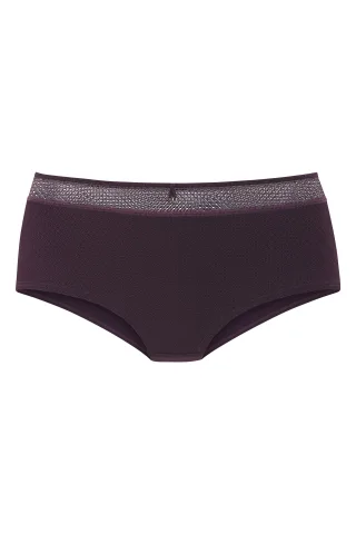 LASCANA - NUANCE Panty eggplant - Gr. - 48/50