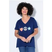 Angel of Style T-Shirt T-Shirt A-Linie Peace-Zeichen Halbarm