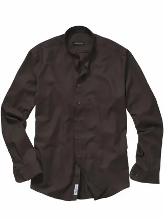 Mey & Edlich Herren Standfest-Hemd Braun 100 % Baumwolle
