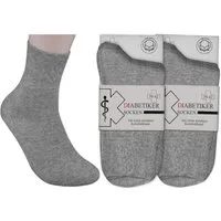 Die Sockenbude Diabetikersocken EXTRA (Bund, 6-Paar, grau beige schwarz) garantiert ohne Gummi