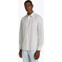 Tommy Hilfiger Langarmhemd FLEX POPLIN AOP Slim Fit SHIRT mit Alloverprint