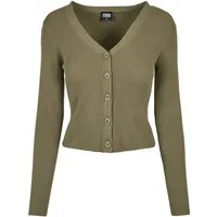 URBAN CLASSICS Cardigan Urban Classics Damen Ladies Short Rib Knit Cardigan (1-tlg)