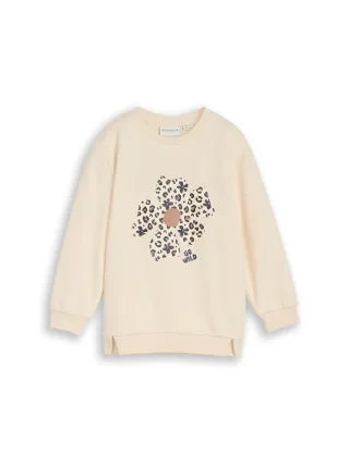 tom tailor kids - Oversize Sweatshirt mit Print light almond - Gr. - 110