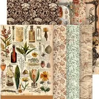 Ciao Bella Seidenpapier Motiv-Strohseiden Sortiment 'Schönheiten der Natur, DIN A5, 8er-Set
