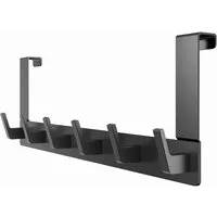 Refined Living Türhaken Türgarderobe zum Einhängen mit 6 Haken, ohne Bohren, Rostfrei, für Flur, Bad und Küche, Tür, Schlafzimmer, (Hakenleiste Bad, Türgarderobe, Ohne Bohren Türhaken, Platzsparende Türhaken, Türhaken zum Einhängen, 1-St., Arbeitszim