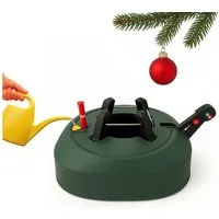 BURI Christbaumständer Weihnachtsbaumständer Tannenbaumständer 2,20 m Baumhöhe 3,2L Fußpedal, mit Fußpedal und XXL Wassertank