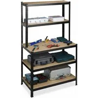 relaxdays Schwerlastregal mit Werkbank 500 kg