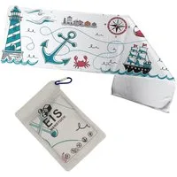 speecheese Sporthandtuch Marine Eishandtuch für Strand- und Segelfans