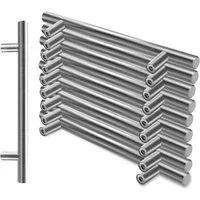 Clanmacy Möbelgriff 10-100X Stangengriff Schubladengriffe Küchengriff Schrankgriff Ø10~12 (20-St)