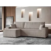 Beautysofa Ecksofa im Cordstoff HEKTOR, mit Bettkasten und Schlaffunktion
