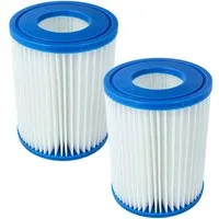 vhbw Ersatzfilter Ersatz für Bestway 58094, FD2137, Typ II für Pool / Filtumpe, Zubehör für Bestway Bestway FD2137, Typ II, 58094, Abwaschbar