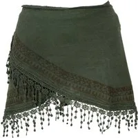 Guru-Shop Minirock Extravaganter Cacheur, superkurzer bedruckter.. alternative Bekleidung