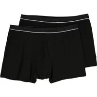 CECEBA Boxershorts Ceceba Bambus Pants 2er-Pack Übergröße schwarz (Spar-Pack, 2-St., 2er-Pack)