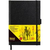 Idena Skizzenblock Idena 63143 - Skizzenbuch, A5, blanko, 80 Blatt, 110 g/m², Hardcover