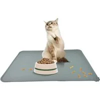 Milo & Luna Napfunterlage Lunamat Napfunterlager Silikon, Hunde & Katzen 48×30 / 55×38 cm, rutschfest, auslaufsicherer Rand, pflegeleicht, langlebig