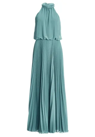 SWING - Abendkleid aus Chiffon mit Plisseerock teal green - Gr. - 36