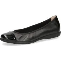 Caprice Ballerina Loafer, Slipper, Festtags Schuh mit Lack-Details