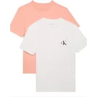 Calvin Klein Jeans T-Shirt MONOLOGO CN 2 PACK TEE (Packung, 2-tlg., 2er-Pack), Logoschriftzug