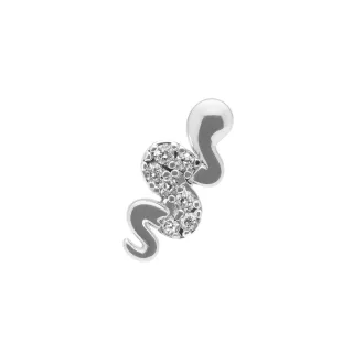 Luxenter Piercing mit funkelndem Zirkonia, veredelt mit 925er Sterlingsilber – Camum