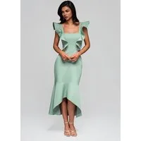 OMBRE Abendkleid Midi-Abendkleid