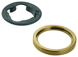 GROHE Rosette 48603 für Waschtischarmaturn ohne Zugstange rund cool sunrise geb., 48603GN0 48603GN0