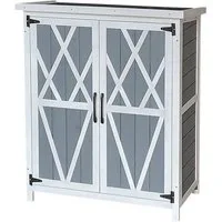 HOME DELUXE Geräteschrank Gartenschrank YANA aus Holz Größenauswahl - Auflagenbox, Gartenbox wasserfest