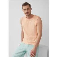 s.Oliver Muskelshirt T-Shirt Baumwoll-Tanktop mit Flammgarnstruktur
