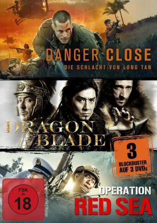 Kriegsfilm-Box: Danger Close Dragon Blade & Operation Red Sea [3 DVDs]