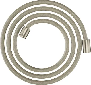 Hansgrohe Textilbrauseschlauch Axor 2000mm mit zylindrischen Muttern, brushed nickel, 28291820 28291820