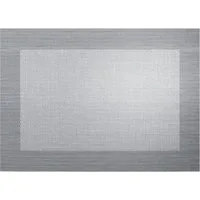 ASA SELECTION Platzset Tischset gewebter Rand silver black metallic 46 cm, Tischwäsche