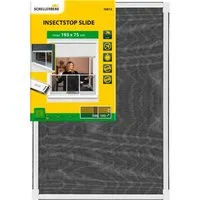 SCHELLENBERG Insektenschutz-Fensterrahmen ausziehbares Fliegengitter Schiebefenster mit Rahmen, 50 x 75 - 142 cm oder 75 x 100 -193 cm, weiß und anthrazit