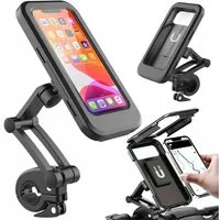 VERK GROUP Handy-Halterung Fahrrad Motorrad Handyhalter Wasserdicht Magnetisch 360° Universal, (1-tlg., Magnetische Smartphone-Fixierung, 360° drehbar)