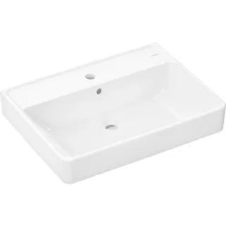 hansgrohe Xanuia Q Waschtisch 60252450 650x480mm, mit Hahnloch/Überlauf, geschliffen, weiß