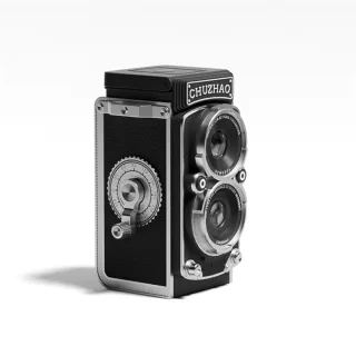 CHUZHAO Vintage Digital Camera 12MP Photo 1080P Video 1.54 Inch Screen Compact Design Rechargeable Battery Retro Style C