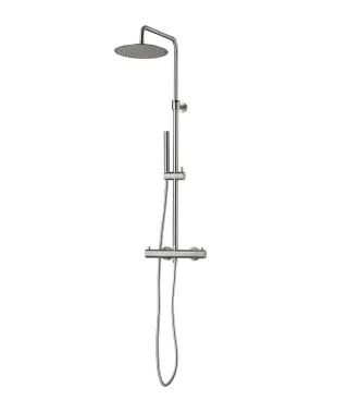 JEE-O Slimline Shower Set, edelstahl gebürstet, 800-6610 800-6610