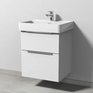 Sanipa 3way Waschtischunterbau zu Laufen Pro S Waschtisch mit 2 Auszügen, Weiß-Soft UM76543