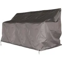 Quick Star Gartenmöbel-Schutzhülle Bankhülle 150x60x88cm Grau (1-St), 260g Polyester / PVC beschichtet