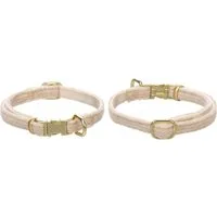 Flamingo Hunde-Halsband Halsband Saba beige