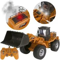 Sarcia.eu Spielzeug-Bagger Große ferngesteuerte Baumaschine, Bagger 1:8 mit Fernbedienung, Dampf