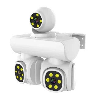 3MP Triple-Lens WIFI IP Camera P66 Waterproof Two-Way Audio Full-Color Night Vision Motion Alert Mobile Remote Monitorin