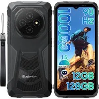 blackview FORT Android 15, 10000mAh, AI, Outdoor Smartphone (128 GB Speicherplatz, 6.56”, 90Hz, fingerprint, NFC,10000mAh, 18W)